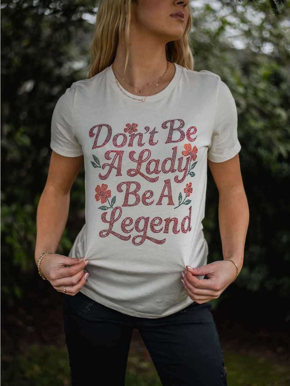 🌺 | Junk Gypsy | Don't Be A Lady, Be A Legend | COTTON Graphic Tee | size L